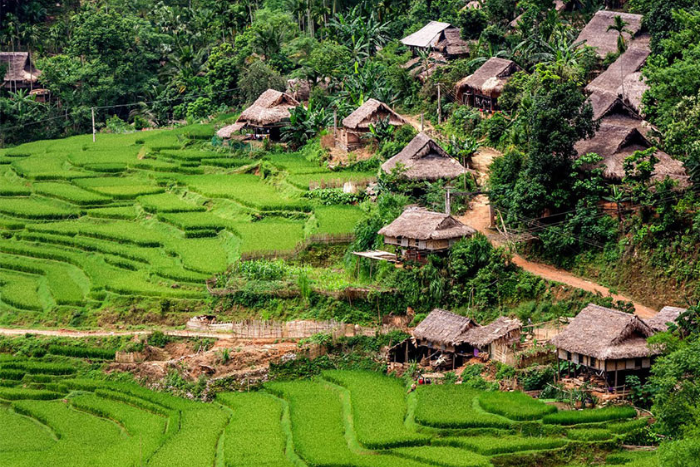 You can visit Kho Muong village if you spend 1 day in Pu Luong