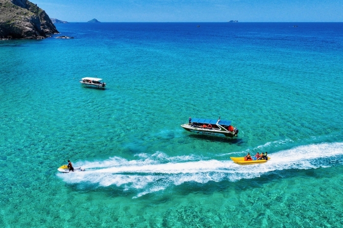 Jet ski on Ky Co beach during 2 days in Quy Nhon with family
