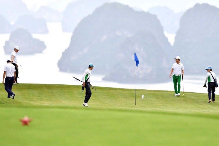 Halong bay golf course is simply unforgettable