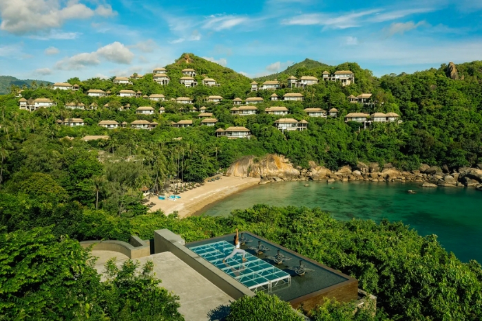 Enjoying a moment of absolute calm in a villa at Banyan Tree Samui
