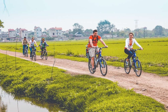 A couple’s cycling ride in Battambang, a gentle moment of a January honeymoon