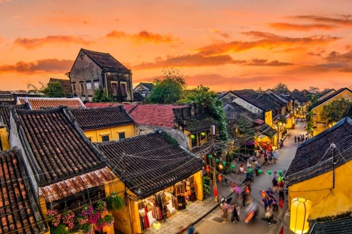 Hoi An, Vietnam, timeless streets lit by colorful lanterns