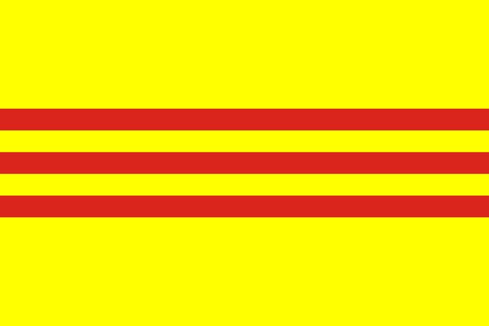 The flag of Nguyen dynasty in 1920